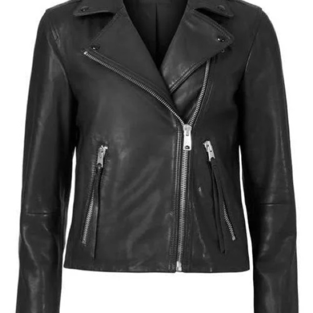 All Saints Dalby Leather Biker Jacket - Size Small (NWOT)